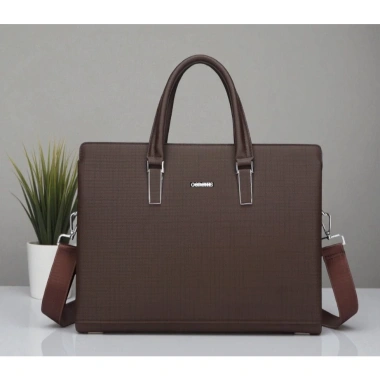 Cặp da công sở GORCHIS cao cấp - Túi da bền, chứa laptop 14 inch, phong cách văn phòng - 687.500 VND