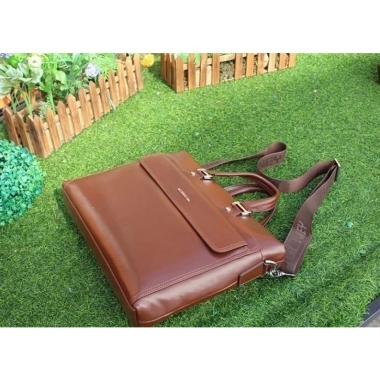 Cặp da công sở Sapolney cao cấp, da thật, chống thấm, đựng laptop 14" chỉ 2,090,000₫ 4