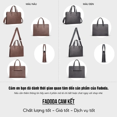 Cặp da công sở thời trang Fadoda FCD316 - Da cao cấp, sang trọng, giảm 699k 8 Cặp da công sở thời trang Fadoda FCD316 - Da cao cấp, sang trọng, giảm 699k 8