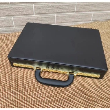 Cặp da doanh nhân khóa số 8.013 - Đen/Nâu, an toàn, giảm giá 1.110.000 3
