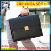 Cặp da K1 khóa số - Túi đựng laptop công sở nam, cặp cán bộ, bảo mật tài liệu, giá ưu đãi 410.970đ 9