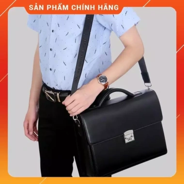 Cặp Da Khóa Số Công Sở 8.102 Đen Nâu - Bảo Mật, Độ Bền Vượt Trội, Giá 1,490,000₫