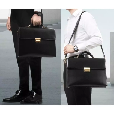 Cặp Da Khóa Số Doanh Nhân Đen Nâu - An Toàn, Sang Trọng, Giá 4.89 Triệu