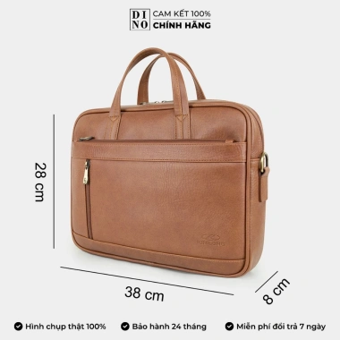 Cặp Da Kim Long KL653 14 inch Chống Sốc Cao Cấp Nam Nữ - Chính Hãng, Giá 419.000₫