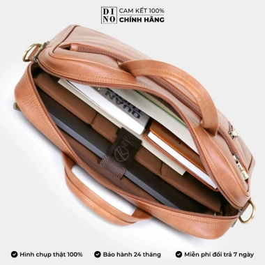 Cặp Da Kim Long KL653 14 inch Chống Sốc Cao Cấp Nam Nữ - Chính Hãng, Giá 419.000₫