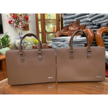 Cặp da nam cao cấp khóa số 1.105 màu nâu da bò 100% - Giá ưu đãi 4.590.000 VND