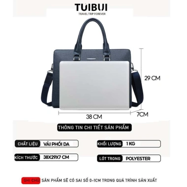Cặp da nam công sở chống nước PU, đựng laptop & tài liệu A4 – Giá chỉ 500.000₫ 2 Cặp da nam công sở chống nước PU, đựng laptop & tài liệu A4 – Giá chỉ 500.000₫ 2