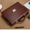 Cặp da nam giám độc, đựng laptop & A4, khóa số bảo mật, da PU chống nước, chống trầy xước 8