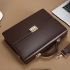 Cặp da nam giám độc, đựng laptop & A4, khóa số bảo mật, da PU chống nước, chống trầy xước 9