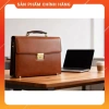 Cặp da nam khóa số công sở - Da bò nguyên miếng xịn sang, giảm còn 4.93 triệu
