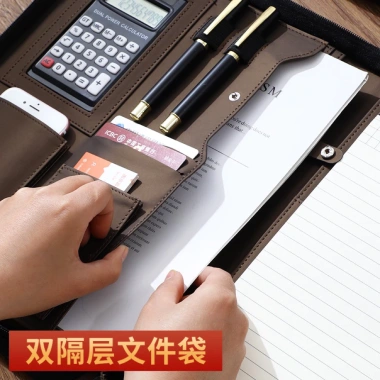Cặp da sang trọng A4, máy tính 14in - Quà tặng doanh nghiệp, thầy cô 329k