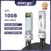 Cáp DAC 10G Intel Huawei Zoerax Twinax 0.5‑10m – Tương Thích Mikrotik, HP, Inel – 243k