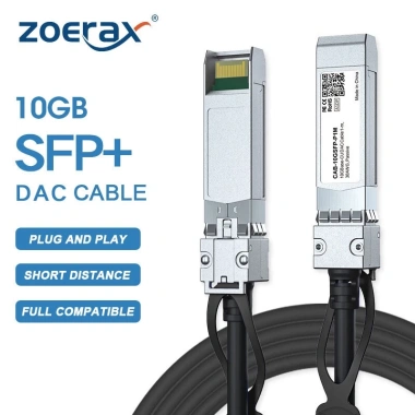 Cáp DAC 10G Intel Huawei Zoerax Twinax 0.5‑10m – Tương Thích Mikrotik, HP, Inel – 243k 10