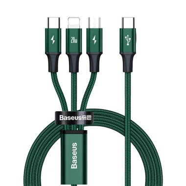 Cáp Data & Sạc Nhanh Baseus 3 trong 1 Type-C C+L+C 20W PD cho Huawei - Giá 229.000đ