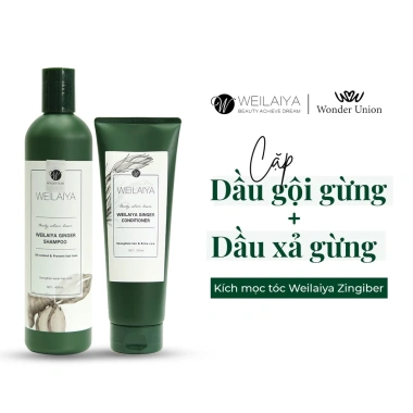 Cặp Dầu Gội và Dầu Xả Thảo Dược Weilaiya Gừng Trắng - Giảm Rụng, Dưỡng Da Đầu Dầu Bết, 350.000đ 3 Cặp Dầu Gội và Dầu Xả Thảo Dược Weilaiya Gừng Trắng - Giảm Rụng, Dưỡng Da Đầu Dầu Bết, 350.000đ 3