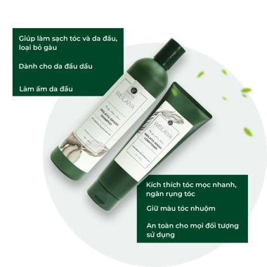 Cặp Dầu Gội và Dầu Xả Thảo Dược Weilaiya Gừng Trắng - Giảm Rụng, Dưỡng Da Đầu Dầu Bết, 350.000đ