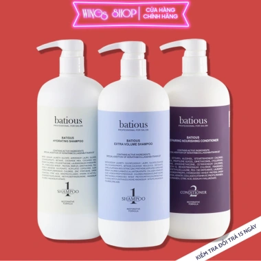 Cặp Dầu Gội Xả Batious Phục Hồi Hư Tổn Đa Tầng, Tái Tạo Nang Tóc, Ngăn Gàu, Kiềm Dầu 500ml-960ml - Giá 230.000₫