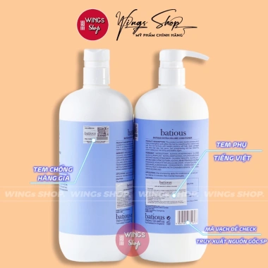 Cặp Dầu Gội Xả Batious Phục Hồi Hư Tổn Đa Tầng, Tái Tạo Nang Tóc, Ngăn Gàu, Kiềm Dầu 500ml-960ml - Giá 230.000₫