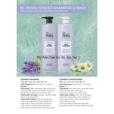 Cặp Dầu Gội Xả Dưỡng Tóc Petra Tender 1.500ml - Phục Hồi Tóc Hư Tổn, Chống Khô Xơ, Giá 625.000đ 4