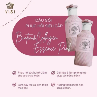 Cặp Dầu Gội Xả Hương Nước Hoa Biotin Collagen Essence Hồng - Phục Hồi Mềm Mượt Tóc, Giảm Giá 175k 6