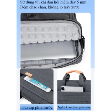 Cặp đeo chéo OUMANTU chống sốc laptop, túi đa năng, giảm giá 334k - Giá chỉ 407k 8 Cặp đeo chéo OUMANTU chống sốc laptop, túi đa năng, giảm giá 334k - Giá chỉ 407k 8