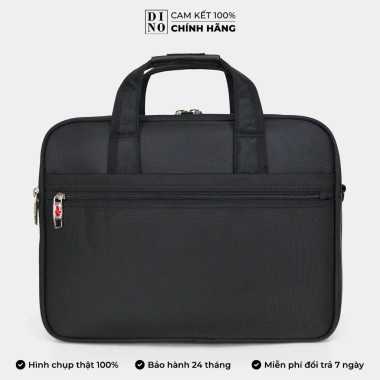 Cặp Đi Làm Công Sở Kim Long KL003 Đen - Quai Vai, Chống Nước, Đựng Laptop 15.6 inch 4