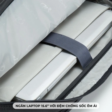 Cặp Đi Làm Công Sở Kim Long KL003 Đen - Quai Vai, Chống Nước, Đựng Laptop 15.6 inch 7