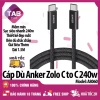 Cáp Dù Anker Zolo C to C 240W A8.060 Chống Bám Bẩn, Bảo Hành 18 Tháng, 108.999đ