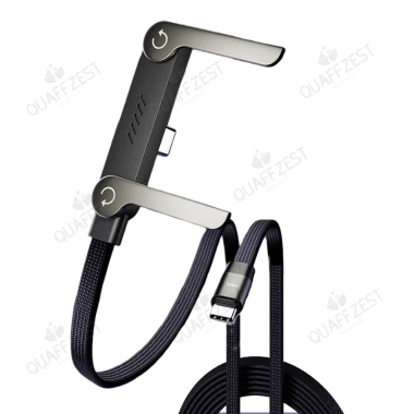 Cáp dữ liệu 2 trong 1 gập lại 240W/65W, giá đỡ sạc nhanh, Type-C sang Type-C & USB-A sang Type-C, 140.800₫ 2