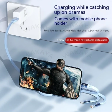 Cáp dữ liệu 3 trong 1 kính thiên văn 6A 120W siêu nhanh, trong suốt, hỗ trợ iOS, Type-C, Android – Giá chỉ 99.370₫ 8