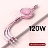 Cáp dữ liệu 3 trong 1 kính thiên văn 6A 120W siêu nhanh, trong suốt, hỗ trợ iOS, Type-C, Android – Giá chỉ 99.370₫ 9