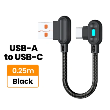 Cáp dữ liệu chơi game di động uốn cong 0,25m Type-C Huawei sạc nhanh có đèn 48.523 VND