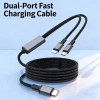 Cáp dữ liệu sạc nhanh 100W USB Type-C sang iOS, nylon đa chức năng 0.5-2m - Giá ưu đãi 169.860₫ 2