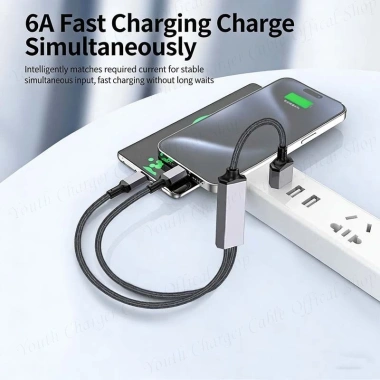 Cáp dữ liệu sạc nhanh 100W USB Type-C sang iOS, nylon đa chức năng 0.5-2m - Giá ưu đãi 169.860₫ 4 Cáp dữ liệu sạc nhanh 100W USB Type-C sang iOS, nylon đa chức năng 0.5-2m - Giá ưu đãi 169.860₫ 4
