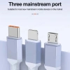 Cáp dữ liệu sạc nhanh 100W USB Type-C sang iOS, nylon đa chức năng 0.5-2m - Giá ưu đãi 169.860₫ 6