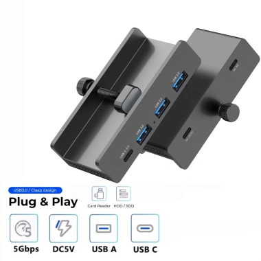 Cáp dữ liệu TORCO USB Hub USB3.0 4 cổng 5Gbps 150CM - Tốc độ cao, chỉ 258.589 VND