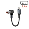 Cáp dữ liệu Type-C 66W CarPlay siêu nhanh, khuỷu tay ngắn 0,25-0,5m cho iPhone 15 - chỉ 59.433₫ 9
