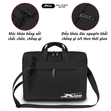 Cặp Đựng Laptop Chống Sốc Xbags Elegant XB 4.201 Đen Cao Cấp – Giá 229k, Thiết Kế Hiện Đại Sang Trọng