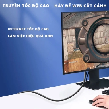 Cáp Ethernet CAT6 tốc độ cao, chuẩn ngoài trời, ổn định cho PC & laptop - 39.500₫