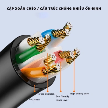 Cáp Ethernet CAT6 tốc độ cao, chuẩn ngoài trời, ổn định cho PC & laptop - 39.500₫