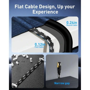 Cáp Ethernet ZoeRax CAT8 8-30m 40Gbps 2.000MHz Bện - Dây LAN 30AWG cho Game, Router - Giá 247.885đ 3