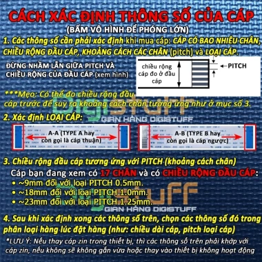 Cáp FFC 17 pin thay zin AWM 20.706 20.798 20.861 2.896 20.696 giá 22.900 VND 2 Cáp FFC 17 pin thay zin AWM 20.706 20.798 20.861 2.896 20.696 giá 22.900 VND 2