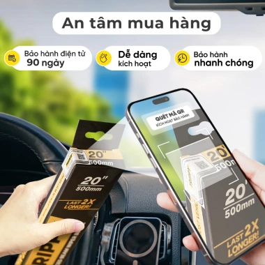Cặp gạt mưa Hyundai TRIPPY, lưỡi gạt Nhật Bản, bảo hành điện tử, 297.999 VND 4