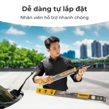 Cặp gạt mưa Hyundai TRIPPY, lưỡi gạt Nhật Bản, bảo hành điện tử, 297.999 VND 8