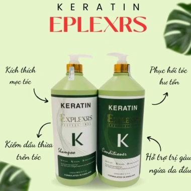 Cặp gội xả Colagen Keratin Eplexrs 2.000ml - Siêu mềm mượt, phục hồi tóc khô xơ, giá ưu đãi 450k 2