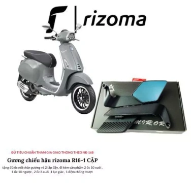 Cặp Gương SEAMETAL R16 - Kính xanh 360° Cánh Gió Xoay, Giá giảm chỉ 383.000 VNĐ