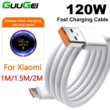Cáp Guugei USB-C 120W (6A) Turbo Sạc Nhanh Cho Xiaomi & Thiết Bị Type-C - Giá 38.500