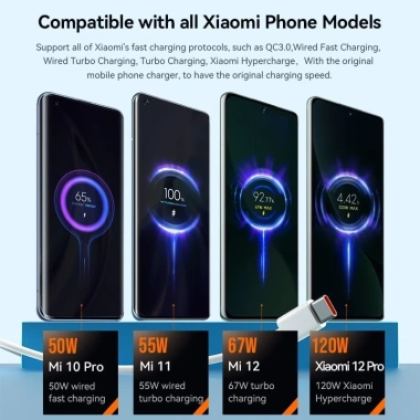 Cáp Guugei USB-C 120W (6A) Turbo Sạc Nhanh Cho Xiaomi & Thiết Bị Type-C - Giá 38.500 9