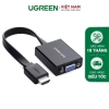 Cáp HDMI sang VGA dẹt UGREEN MM103 Audio 3.5mm và Micro USB, giá 209.000 VND