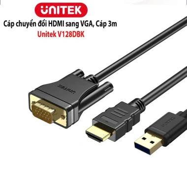 Cáp HDMI to VGA Ugreen 30.449 - Hỗ trợ 1.920x1.080P@60Hz, Giá chỉ 235.000₫ 5 Cáp HDMI to VGA Ugreen 30.449 - Hỗ trợ 1.920x1.080P@60Hz, Giá chỉ 235.000₫ 5